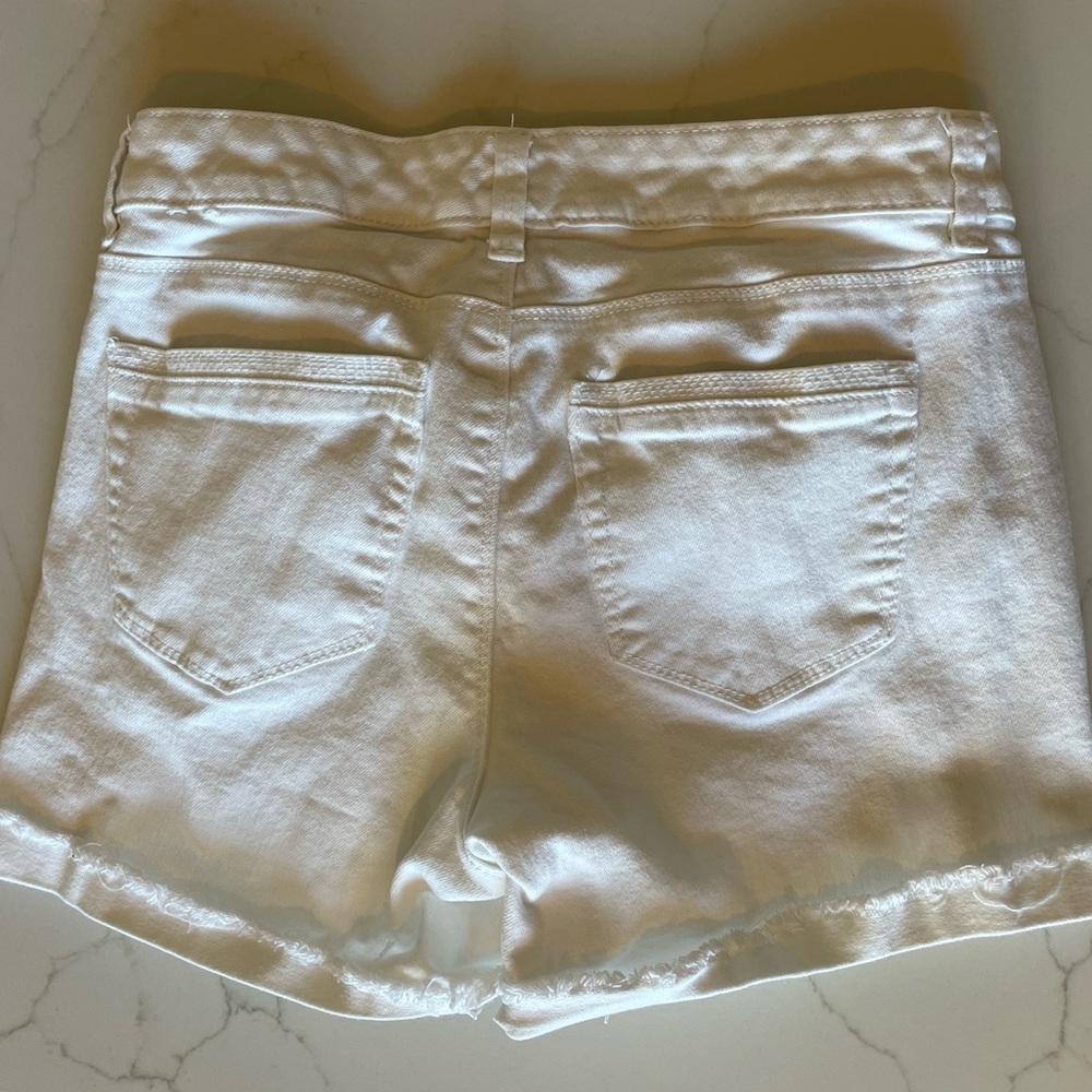 White House/ Black Market white denim shorts - Picture 3 of 5